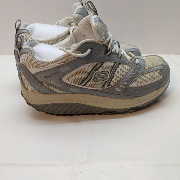 Women's Shoes Sketchers Gray Shape Ups Toning Shoes - Size: 9. - Picture 5 of 9